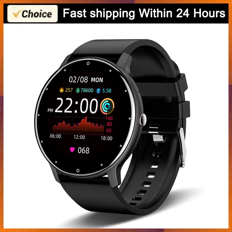2025 Waterproof Smartwatch for Men and Women with Heart Rate Monitor, Fitness Tracking, and Compatibility with Xiaomi, Android, and iOS