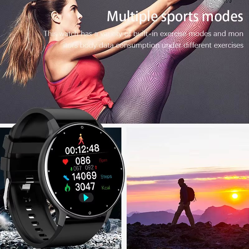 2025 Waterproof Smartwatch for Men and Women with Heart Rate Monitor, Fitness Tracking, and Compatibility with Xiaomi, Android, and iOS