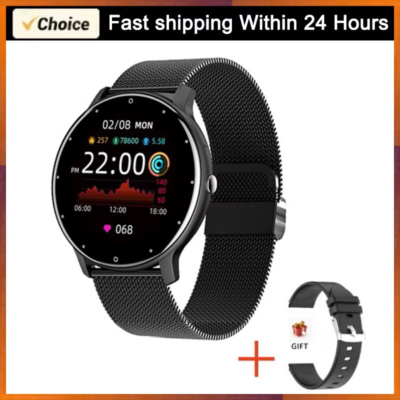 2025 Waterproof Smartwatch for Men and Women with Heart Rate Monitor, Fitness Tracking, and Compatibility with Xiaomi, Android, and iOS