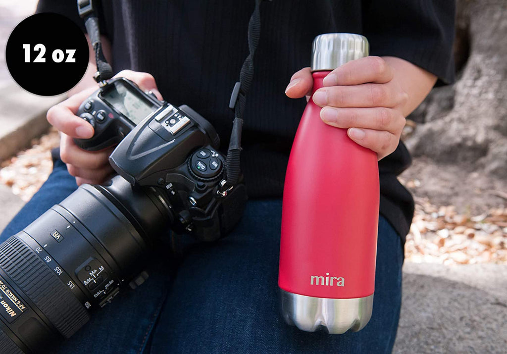 Stay Hydrated in Style! 💧✨ Check out our sleek 12 Oz Insulated Water Bottle - Perfect for keeping your drinks cold for 24 hours or hot for 12! 🥤🔥 #HydrationGoals #EcoFriendly