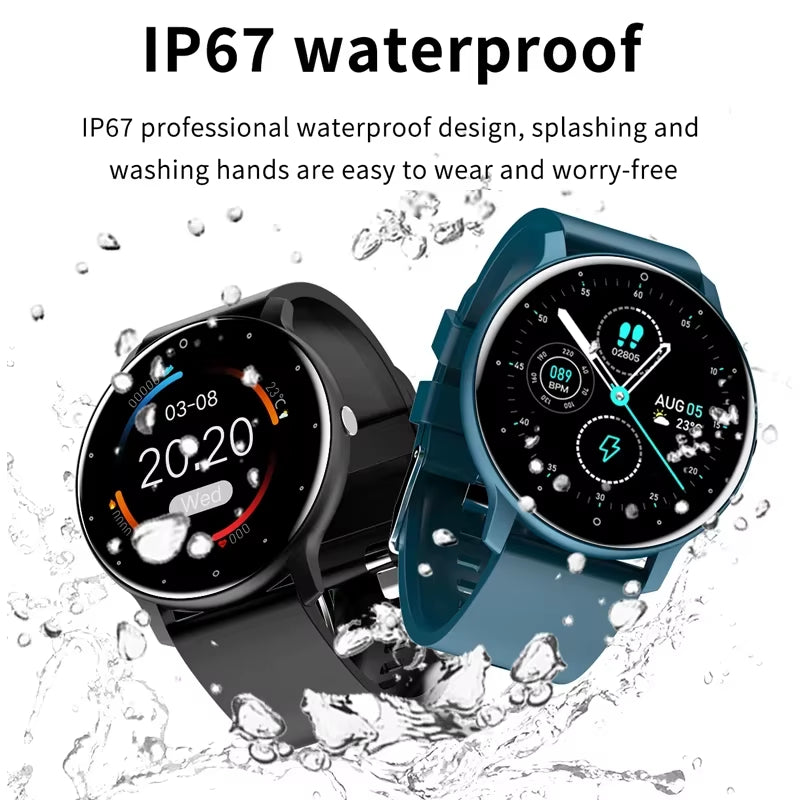 2025 Waterproof Smartwatch for Men and Women with Heart Rate Monitor, Fitness Tracking, and Compatibility with Xiaomi, Android, and iOS
