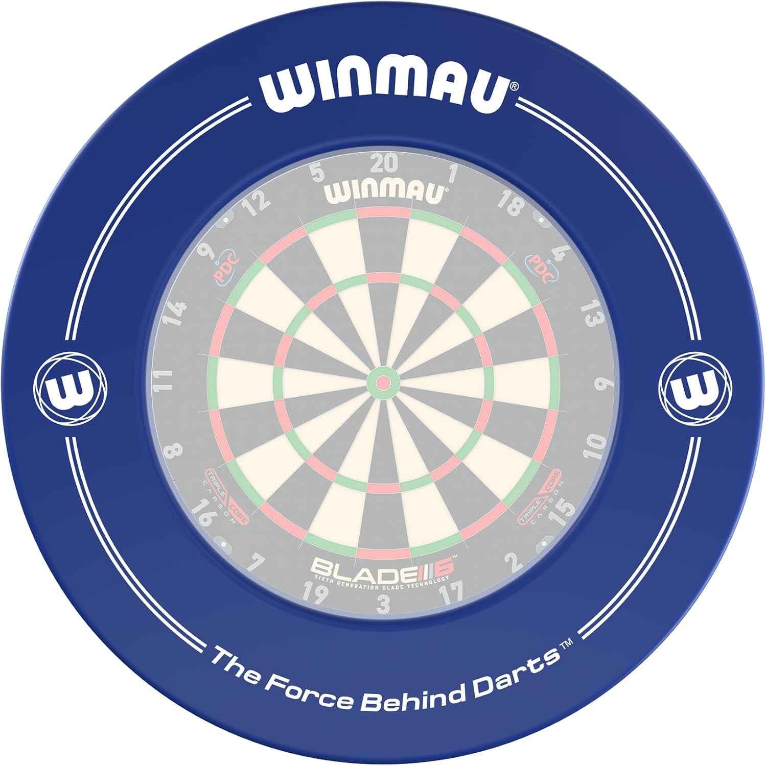 Signature Design Dart Board Surround Ring - Available in Black, White, Red and Blue - Durable Backboard Wall Protector for Dartboards - Professional Darts Accessories