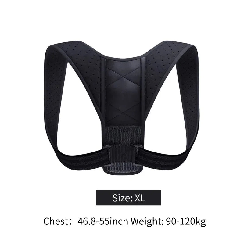 Back Posture Correction Belt for Hunchback Prevention and Improved Sitting Posture - Unisex and Breathable Body Shaping Support