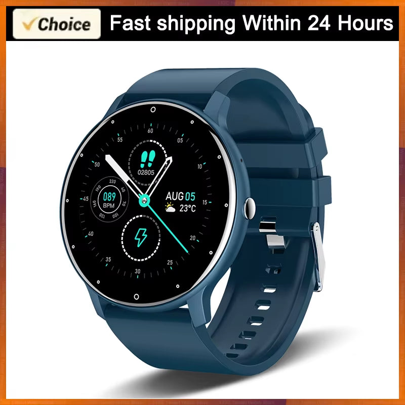 2025 Waterproof Smartwatch for Men and Women with Heart Rate Monitor, Fitness Tracking, and Compatibility with Xiaomi, Android, and iOS