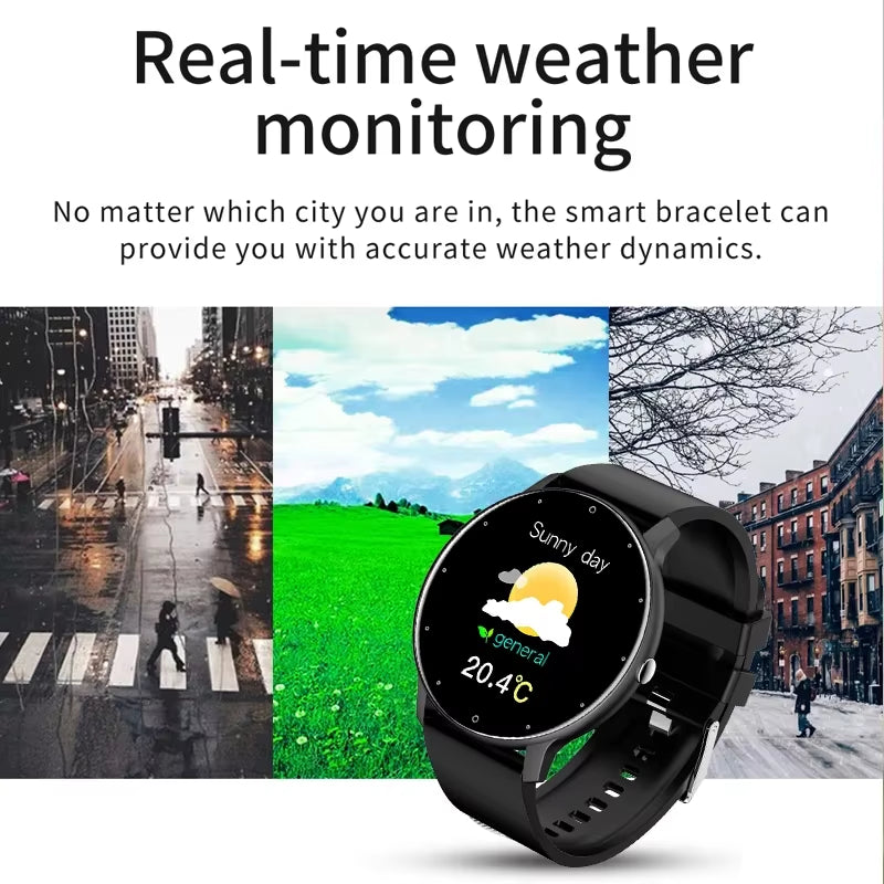 2025 Waterproof Smartwatch for Men and Women with Heart Rate Monitor, Fitness Tracking, and Compatibility with Xiaomi, Android, and iOS