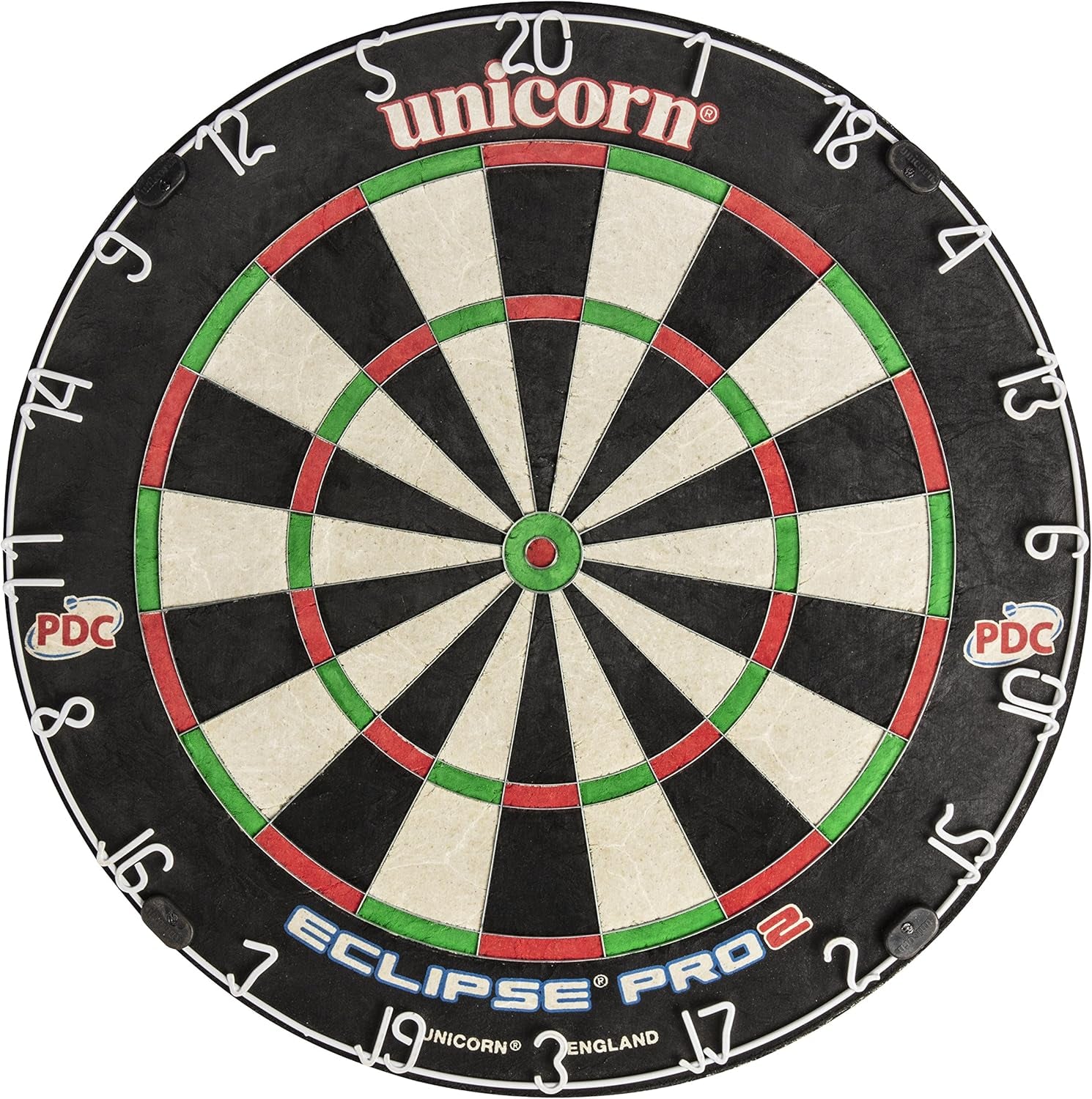 Eclipse Pro Professional Dartboard with Dual Bristle and Premium Sisal, Featuring High-Definition Spider and Thin Wire-Free Design for Adults